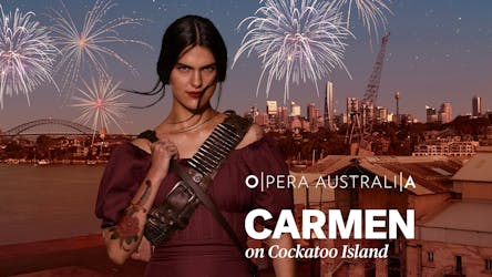 Carmen sur le spectacle de Cockatoo Island